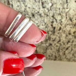 Elegant 925 Silver Square Women's Ring